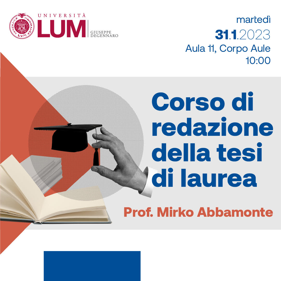 LUM - L’ufficio Orientamento Organizza Un Corso Per Redazione Della ...